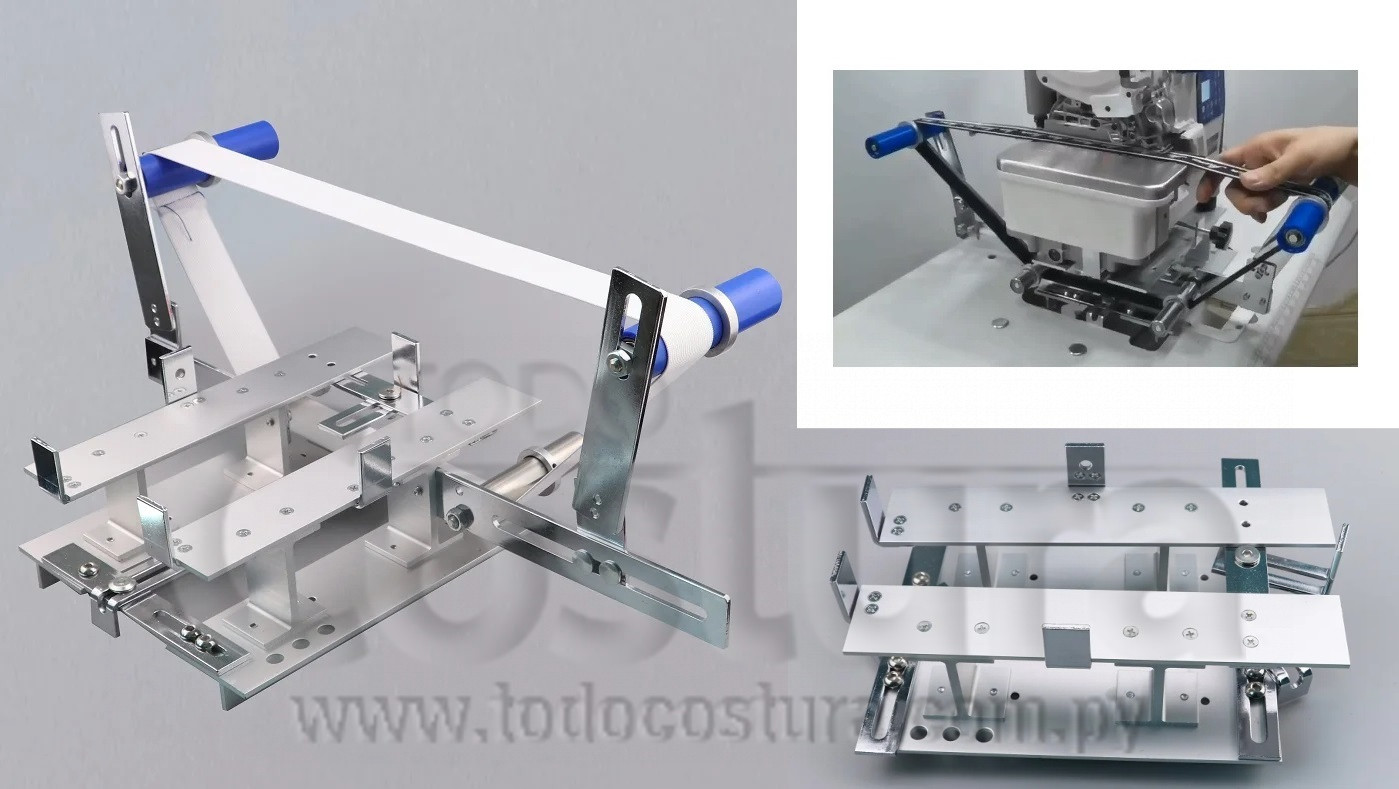 SOPORTE TUBULAR (NO SUMERGIDO - CON ROLLER)  OVERLOCK PLANA