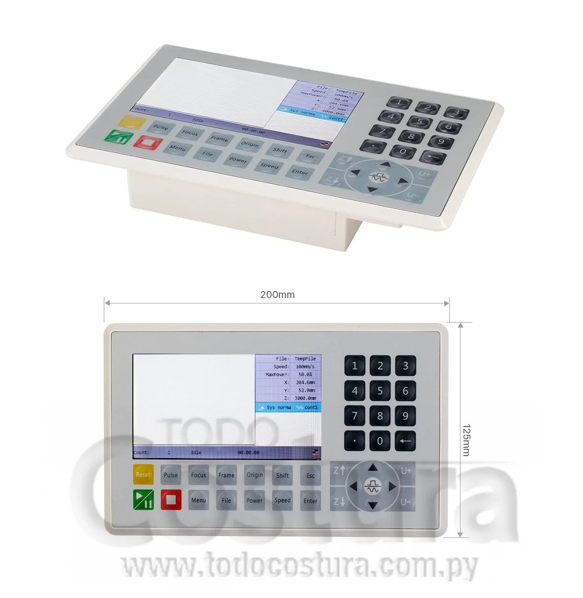 PANEL (RDC6445) GRABADORA LASER WILLPEX 6090/1390