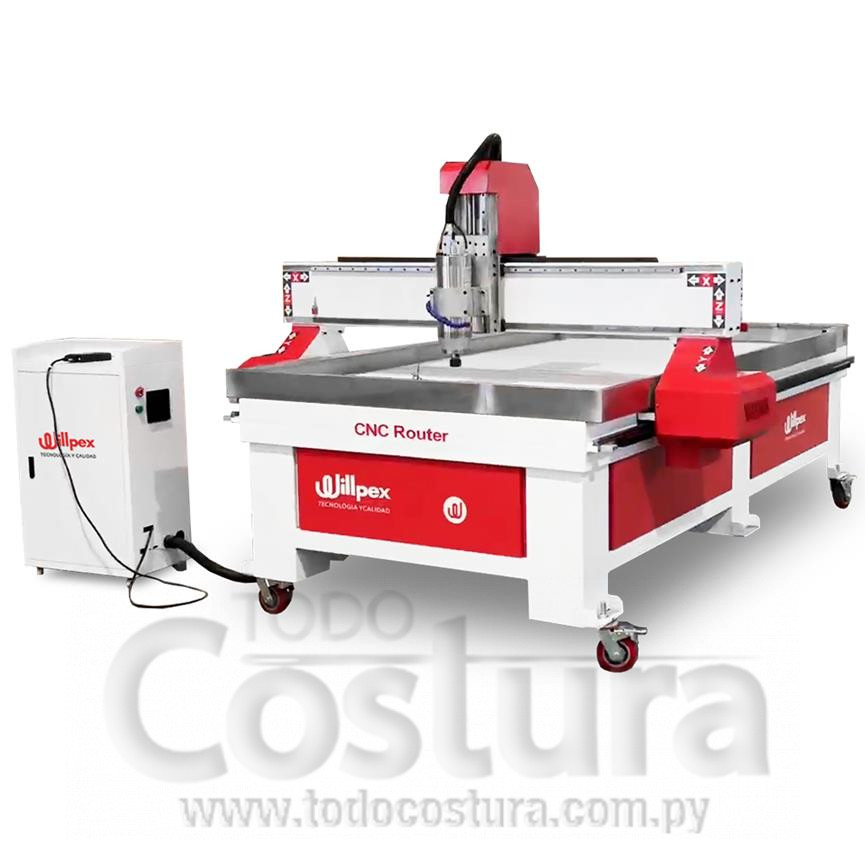 MAQUINA GRABADORA ROUTER CNC (250X130 CM - 6 KW) WILLPEX CNC1325 (INCLUYE PANEL DSP)