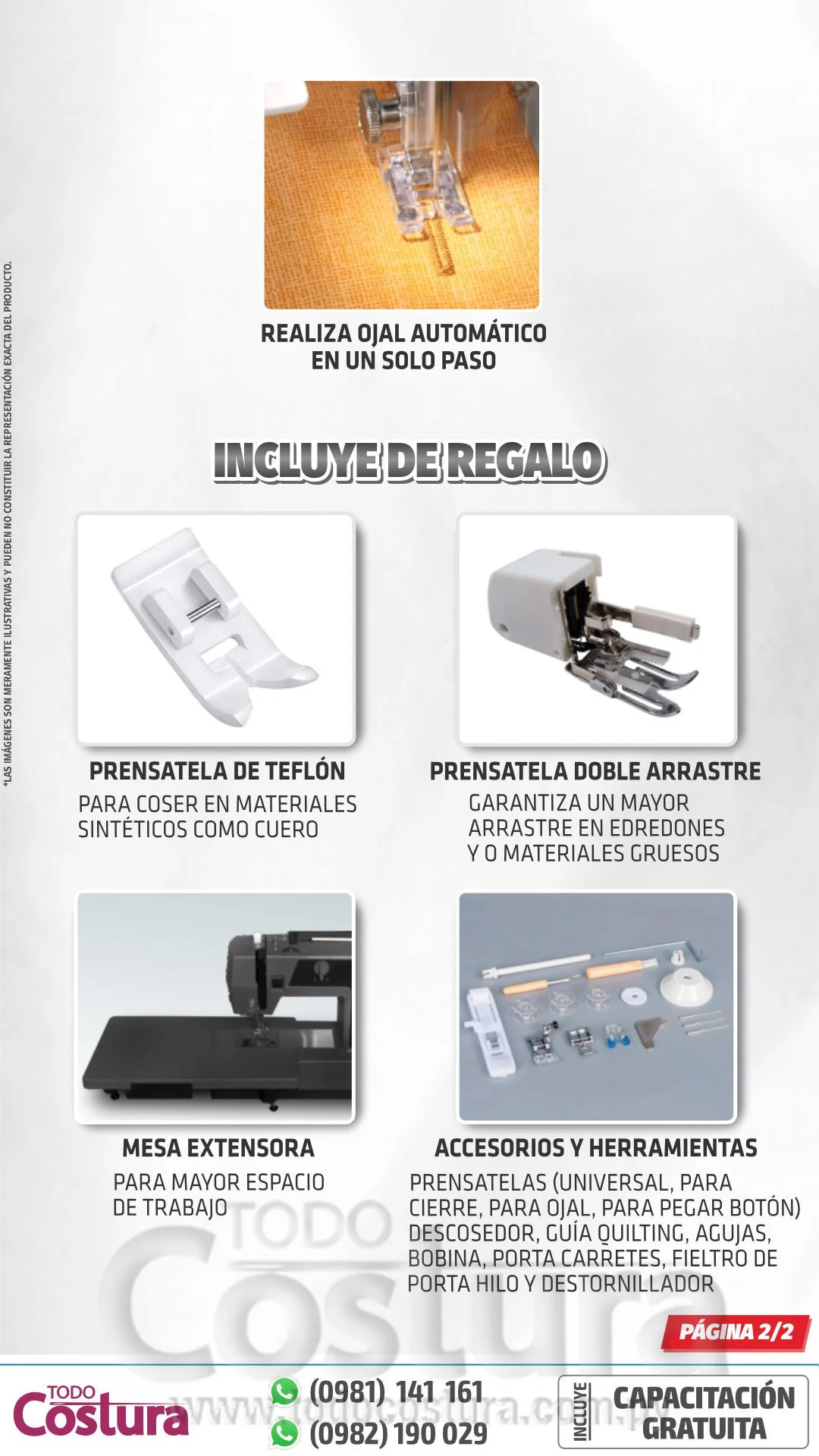 MAQ. DE COSER FAMILIAR WILLPEX BLACK WP3000HD