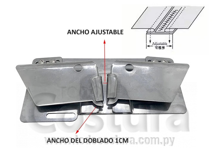 DOBLADILLADOR PARA CIERRE DOBLE AGUJA INDUSTRIAL