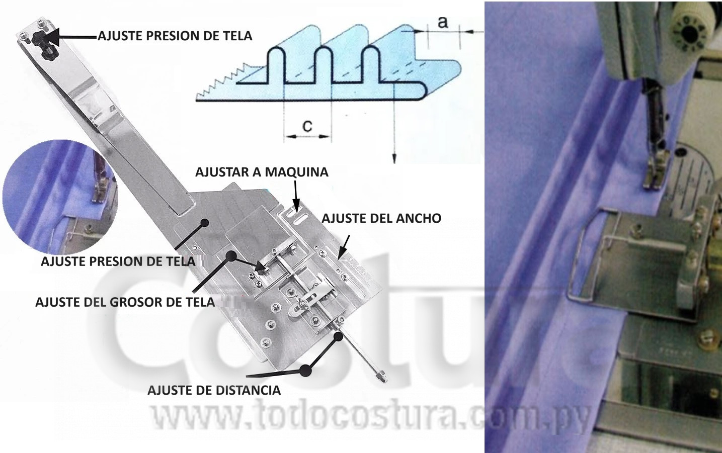 DOBLADILLADOR PARA ALFORZA RECTA INDUSTRIAL
