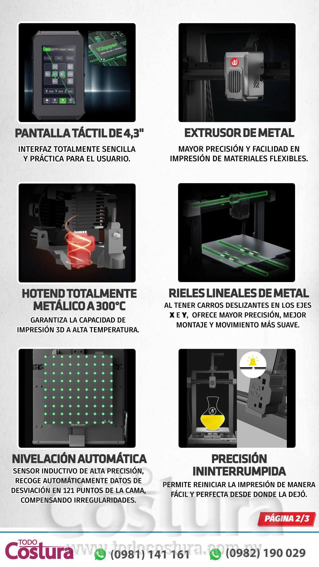 IMPRESORA 3D (30 X 30 X 40 CM) WILLPEX ARTILLERY X4 PLUS