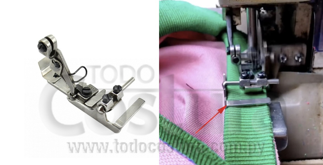 PRENSATELA (GUIA REGULABLE) OVERLOCK SIRUBA 747K / JACK E4