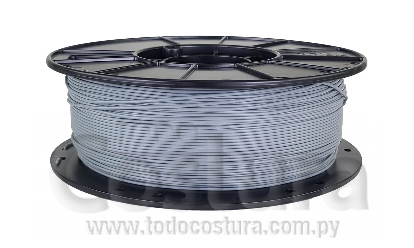 FILAMENTO (PLA - GRIS - 1KG - 1,75MM) IMPRESORA 3D