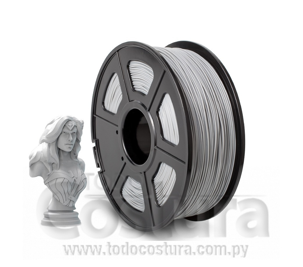 FILAMENTO (ABS - GRIS - 1KG - 1,75MM) IMPRESORA 3D