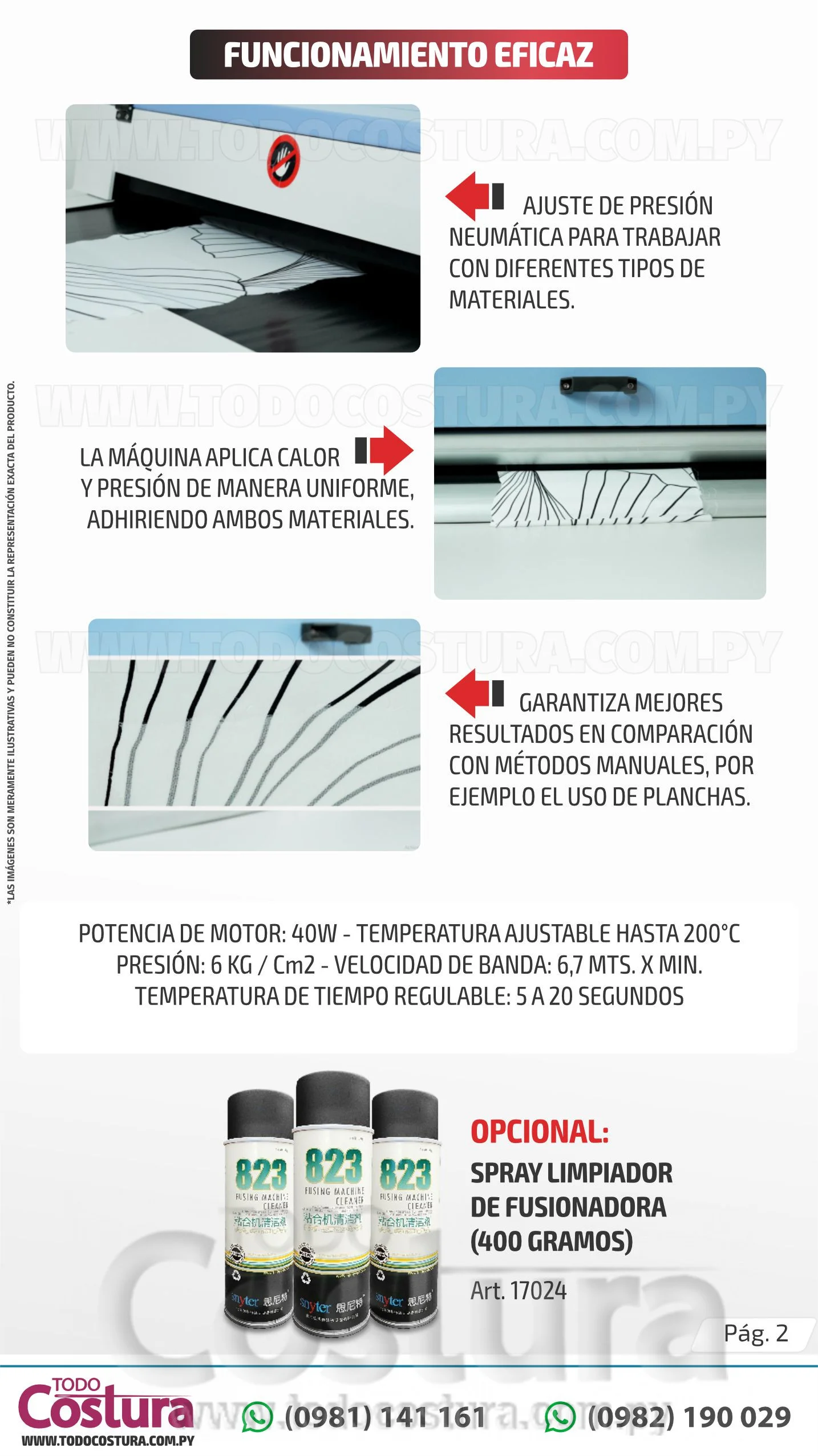 MAQUINA FUSIONADORA (80X80CM) WILLPEX WP-800CX