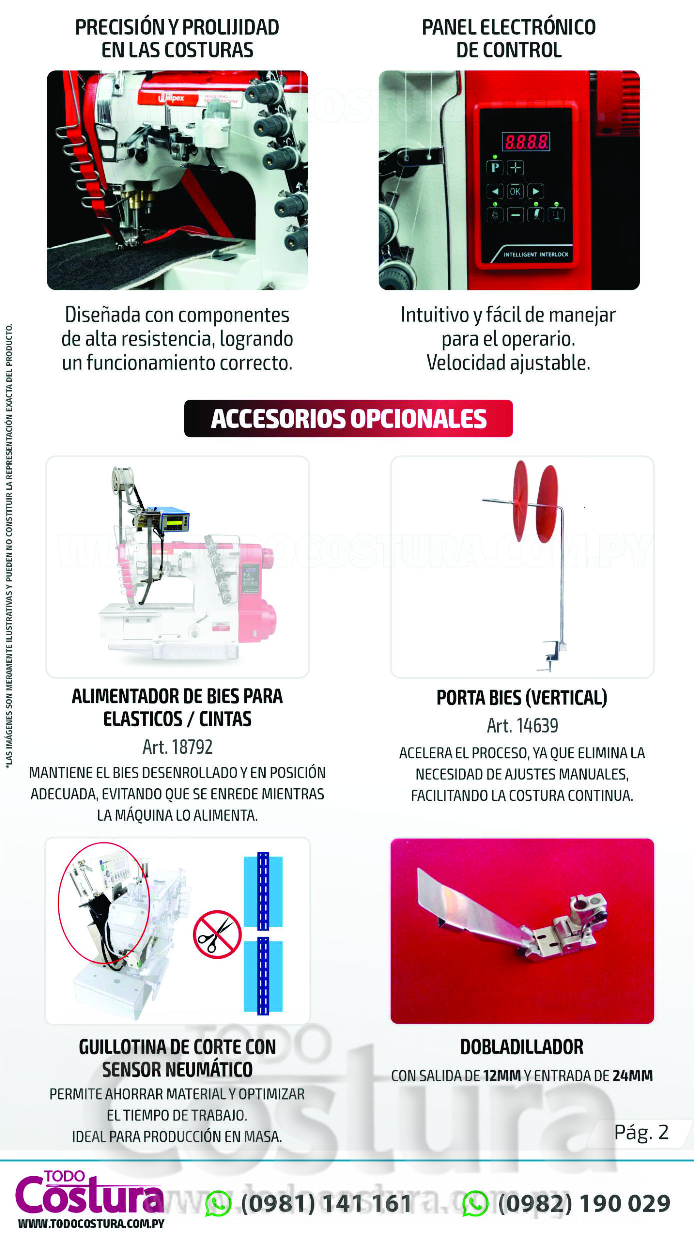 COLLARETA (MECANICA - P/ TAPA COSTURA) WILLPEX P3-264/FSP