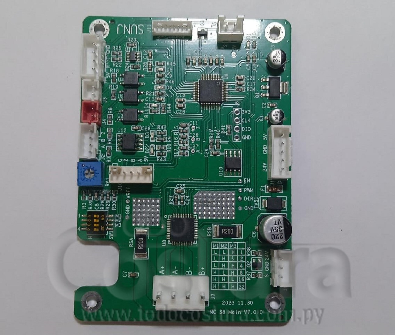 PLACA PRINCIPAL DE TENSIONADOR DOSIFICADOR DE ELASTICO DE LADO MCS8S-57