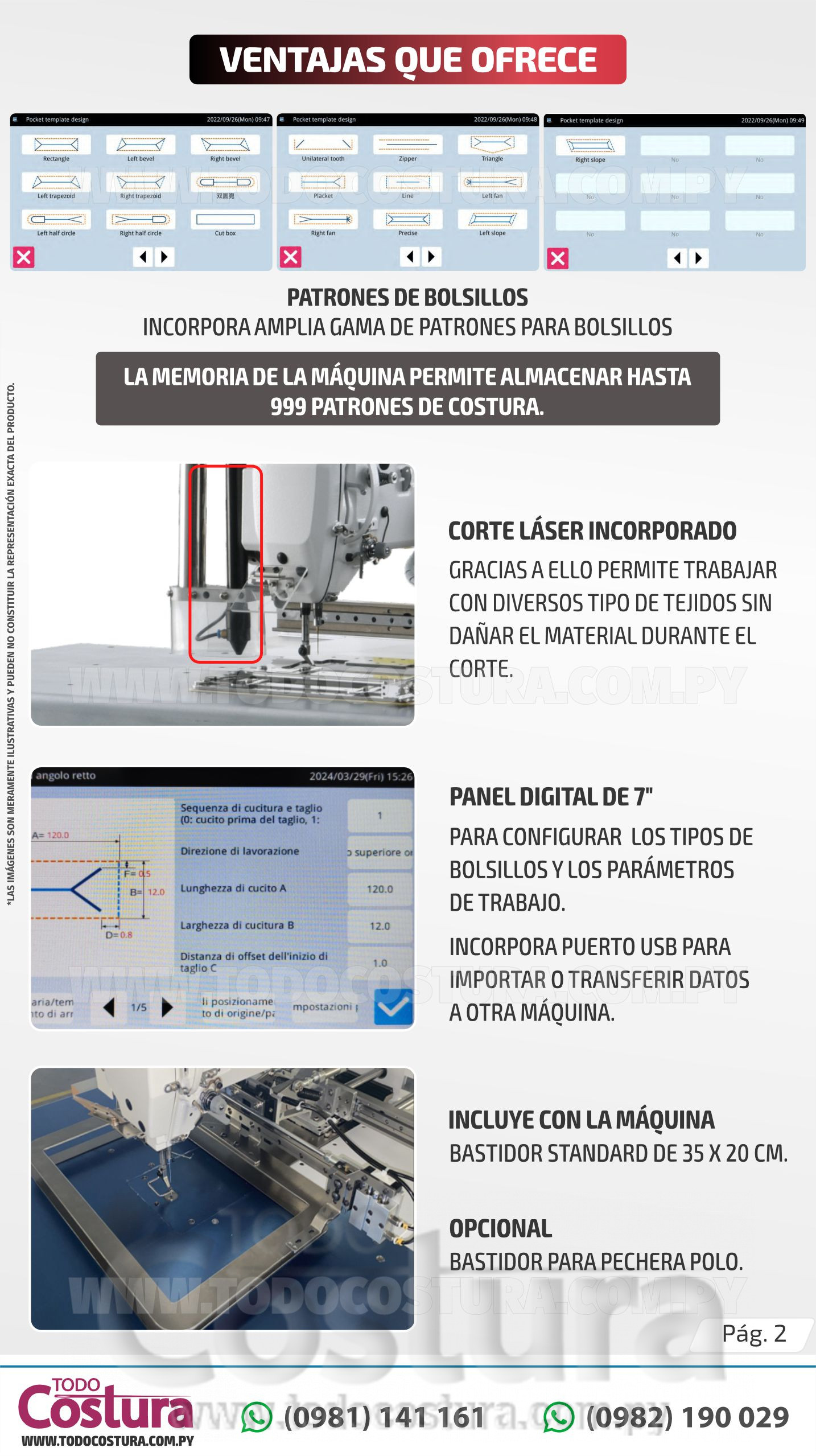 MAQUINA FILIGRANA (PARA BOLSILLO OJAL CON CORTE LASER 120W) WILLPEX WP-PS3520F