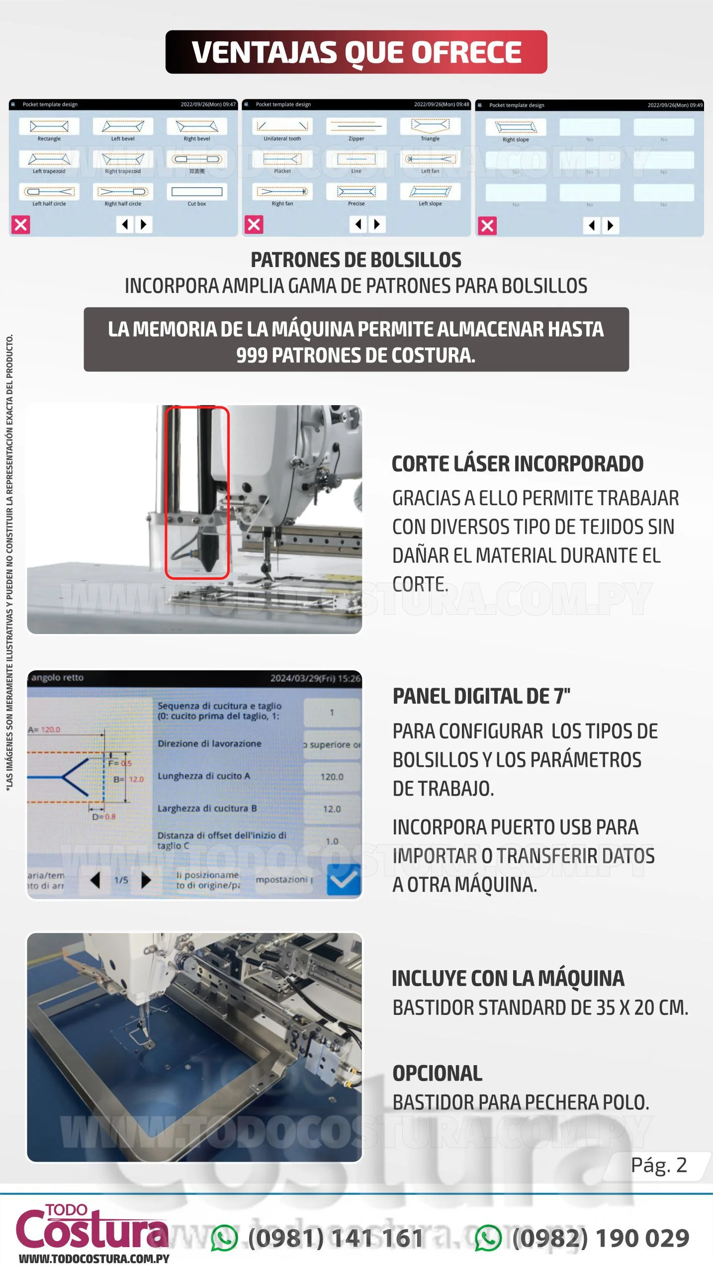 MAQUINA FILIGRANA (PARA BOLSILLO OJAL CON CORTE LASER 120W) WILLPEX WP-PS3520F