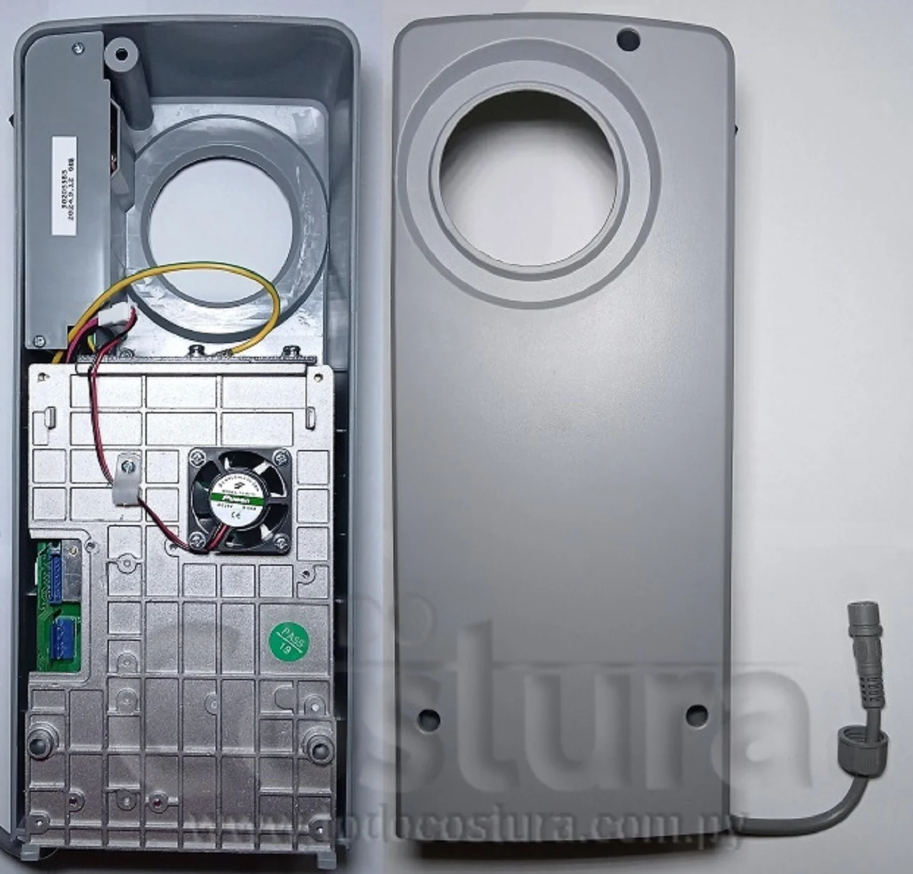 PLACA PRINCIPAL CON TAPA RECTA POSTE JACK S7