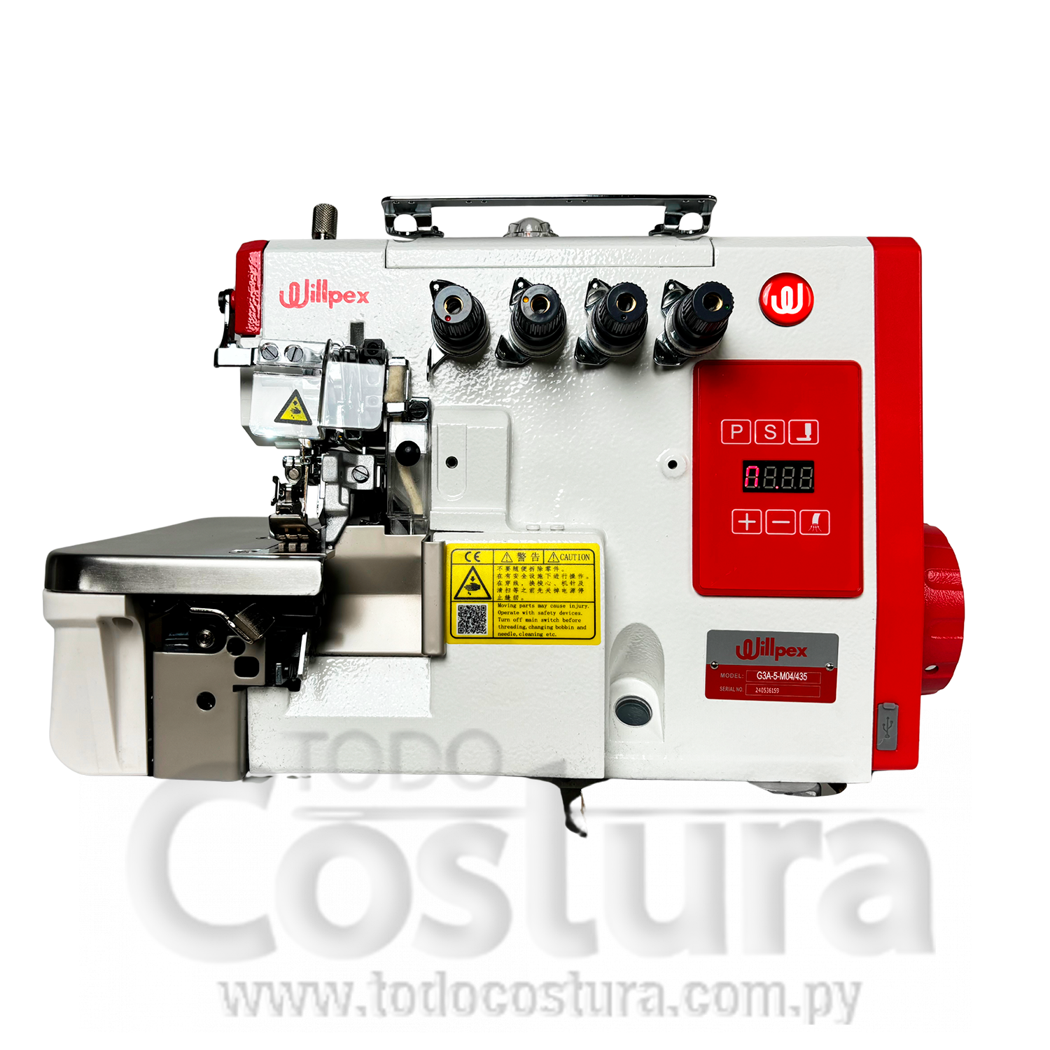 OVERLOCK (4 HILOS) WILLPEX G3A-4-M03/333 (MOTOR INCORPORADO)