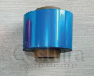 CINTA FOIL AZUL BRILLOSO (25MM X 100 METROS) P/ TRANSFER FOIL WILLPEX NDL-320C