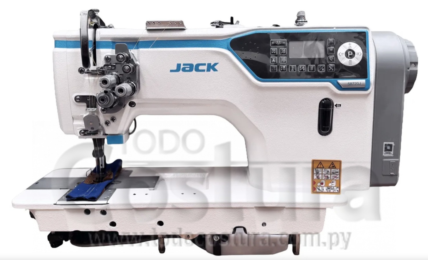 DOBLE AGUJA ELECTRONICA (PESADA - CROCHET GRANDE) JACK JK-58720J-A-105 (MOTOR INCORPORADO)