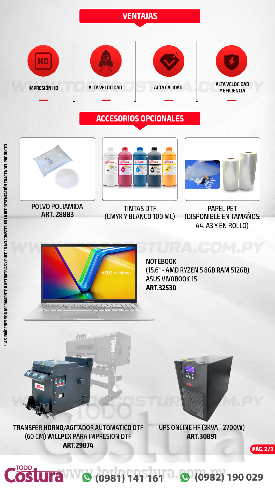 IMPRESORA DTF INDUSTRIAL (TRIPLE CABEZAL I3200 - 60 CM) WILLPEX SS-6503 (CON ESTANTE)
