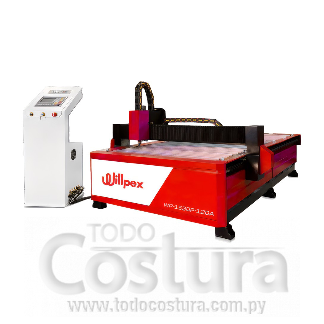 CORTADORA PLASMA CNC 2 EN 1 (120A - 150X300CM) WILLPEX WP-1530P-120A