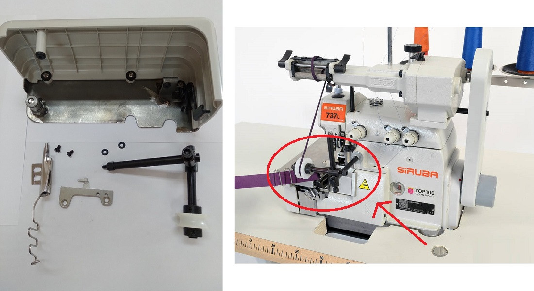 KIT SPAGHETTI (WR - 22MM) OVERLOCK SIRUBA 737K