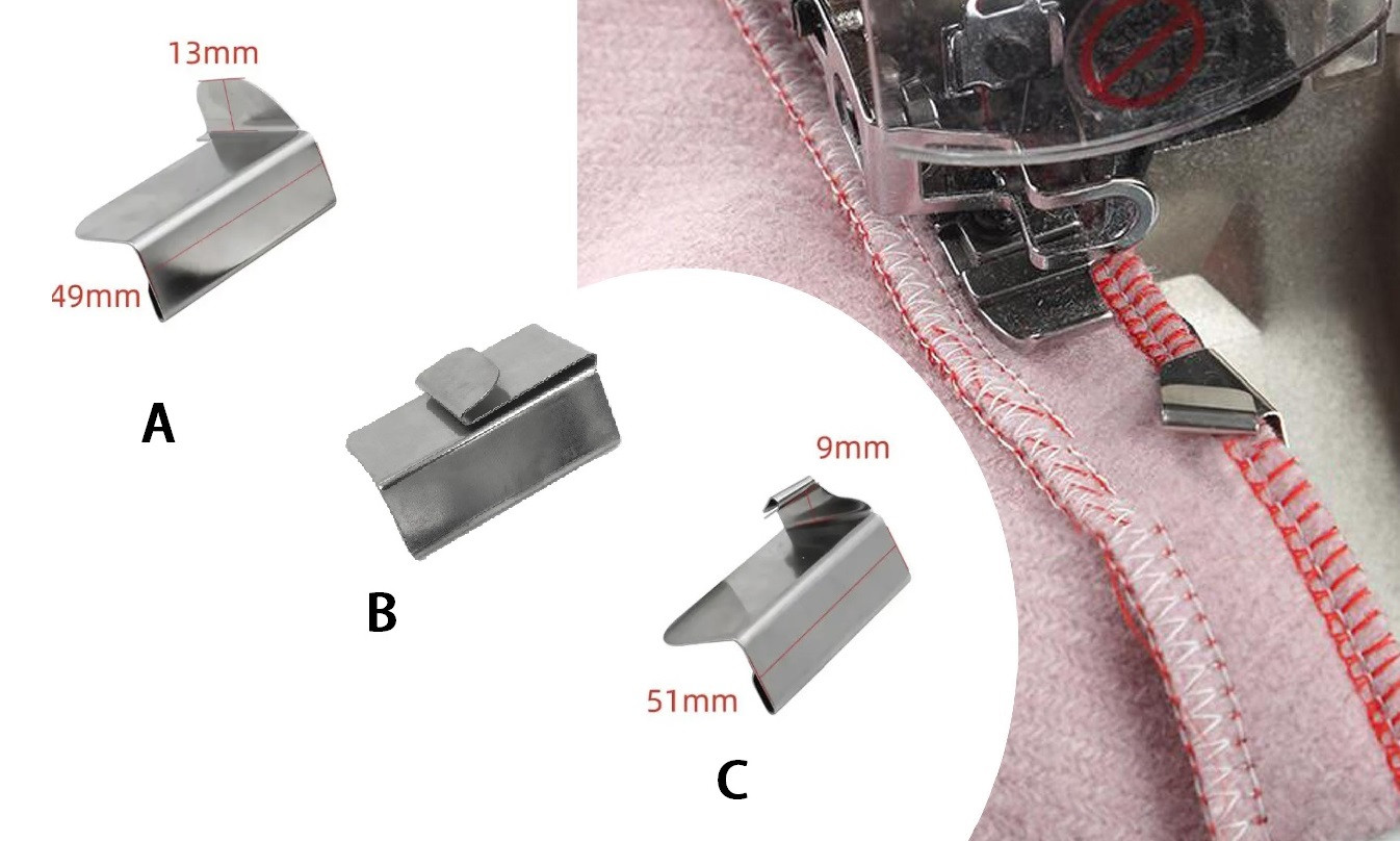 GUIADOR DE COSTURA (3 UNID.) PARA OVERLOCK INDUSTRIAL