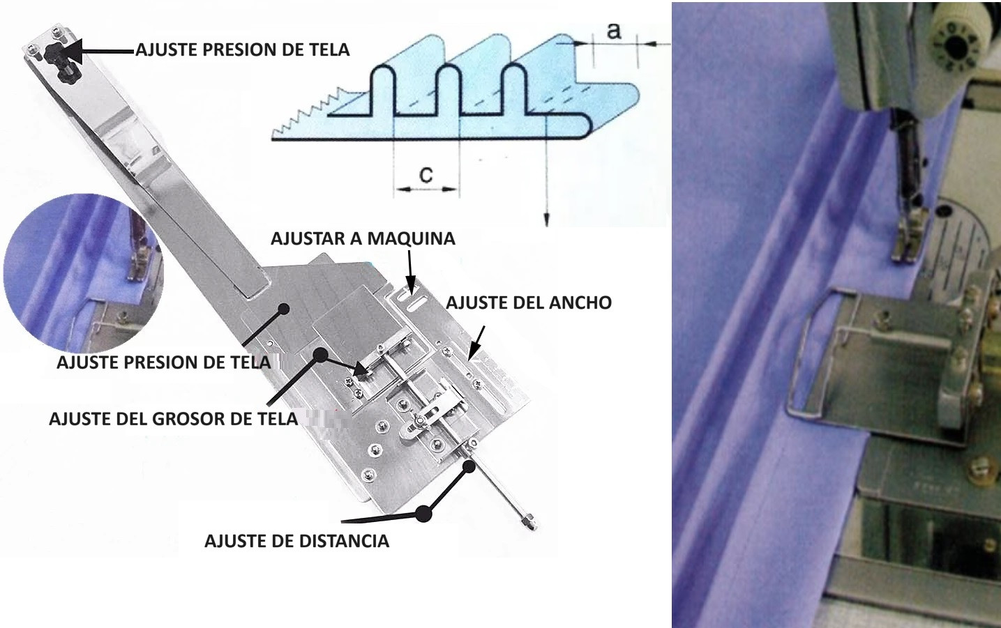 DOBLADILLADOR PARA ALFORZA RECTA INDUSTRIAL
