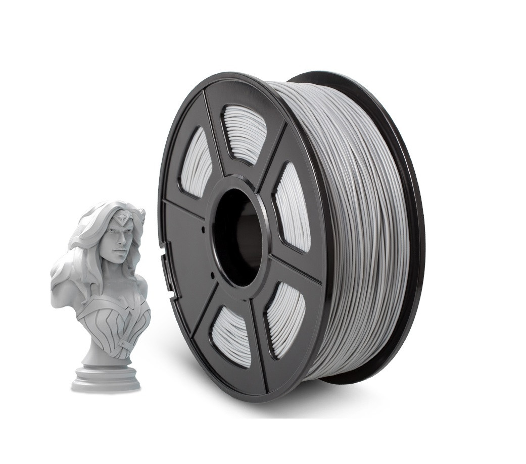 FILAMENTO (ABS - GRIS - 1KG - 1,75MM) IMPRESORA 3D