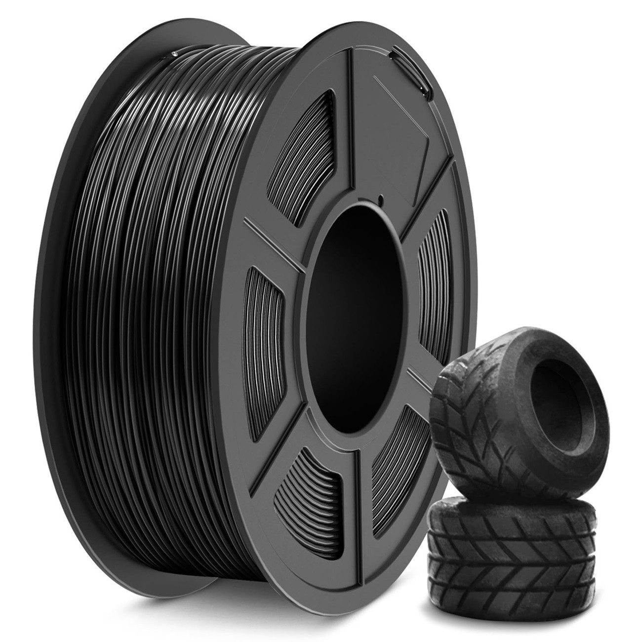 FILAMENTO (TPU - NEGRO - 1KG - 1,75MM) IMPRESORA 3D