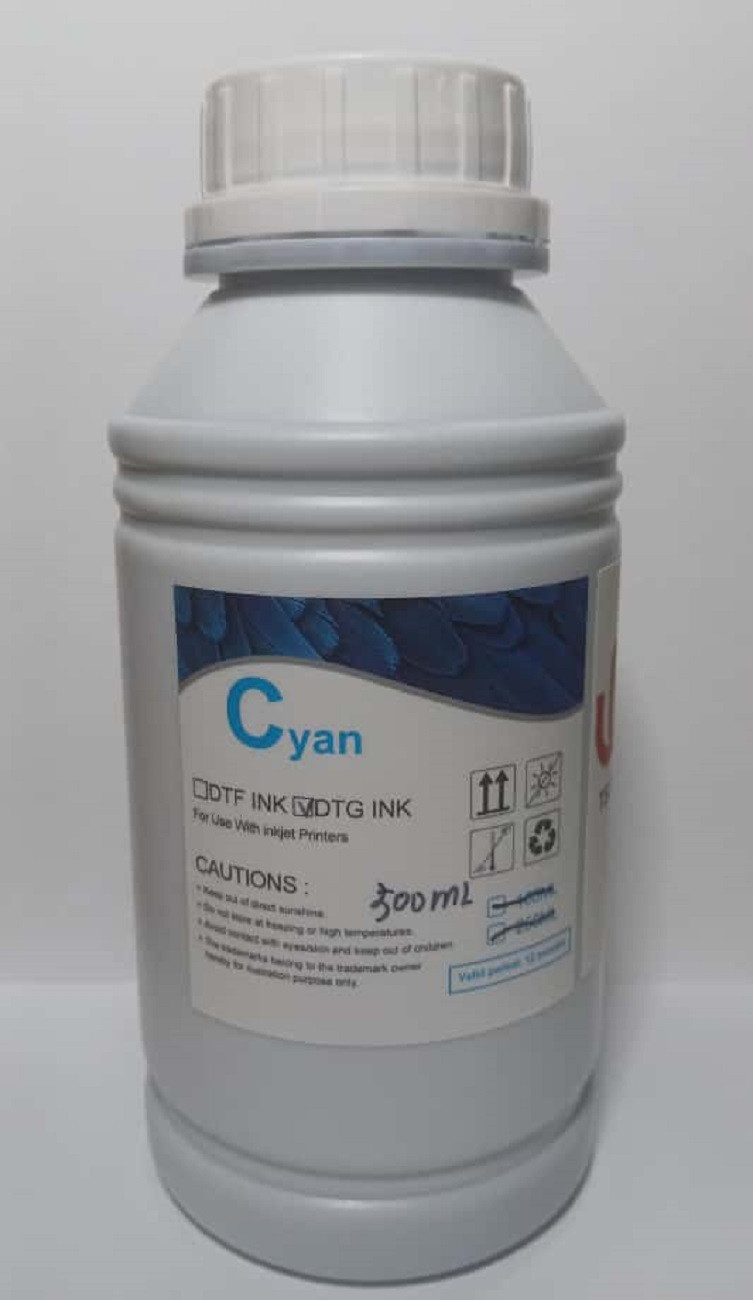 TINTA (CYAN - 500ML ) PARA IMPRESORA TEXTIL DTG