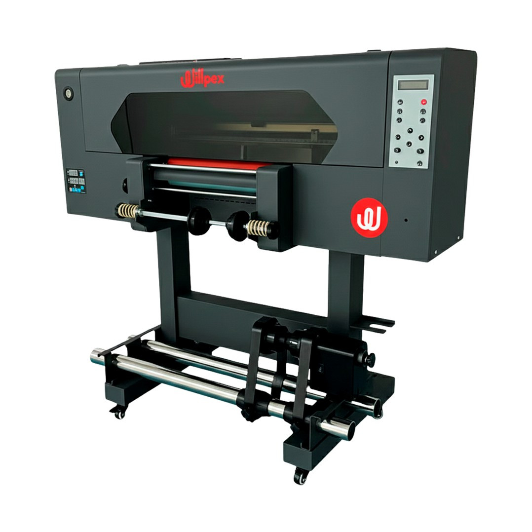 IMPRESORA UV DTF INDUSTRIAL (TRIPLE CABEZAL XP600 - 30 CM) WILLPEX SS-A303 (CON ESTANTE)
