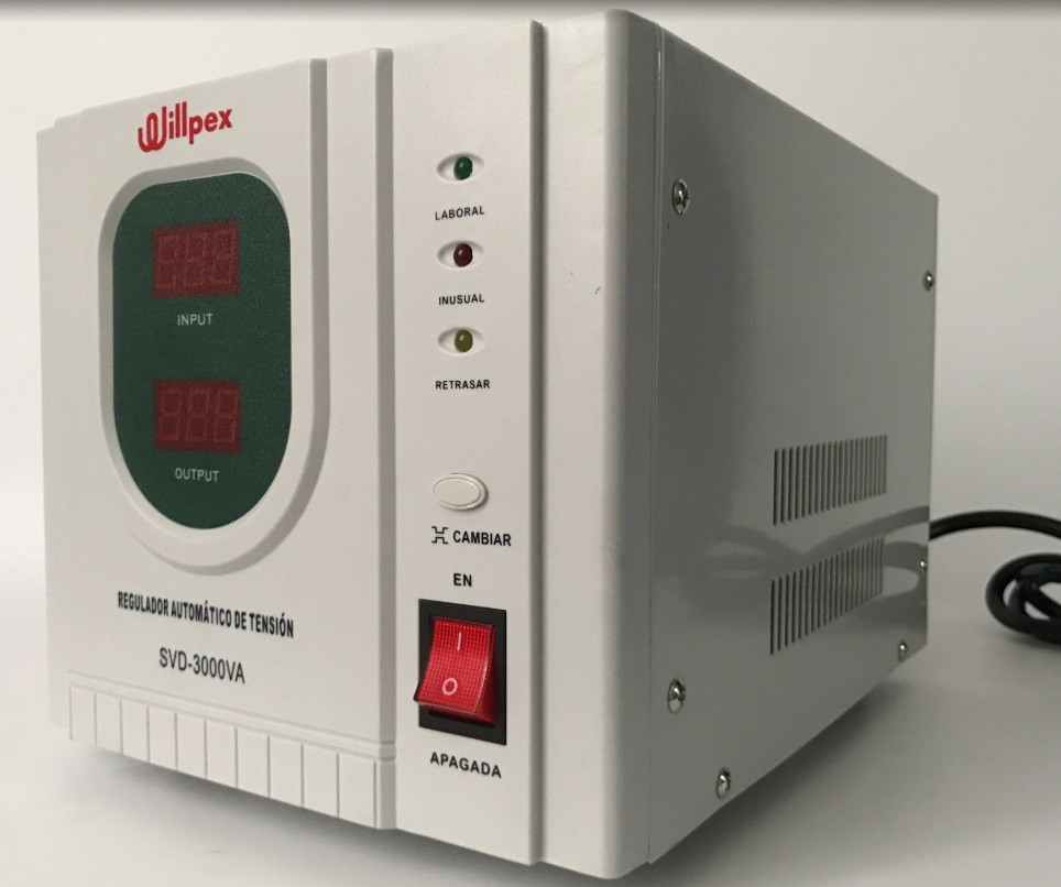 ESTABILIZADOR DE VOLTAJE SERVO (3000VA) WILLPEX SVD-3000VA