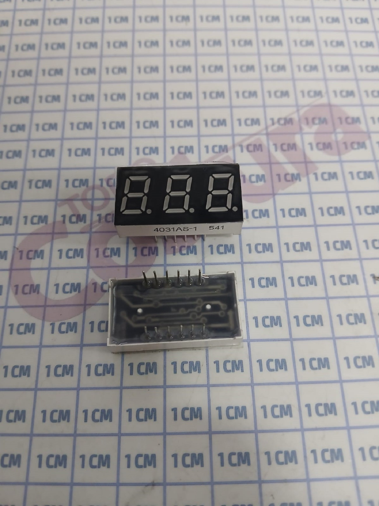 COMPONENTE DISPLAY (3 DIGITOS) DE PLACA DEL PANEL TRANSFER 8 EN 1 SM01